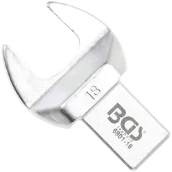 BGS 6901-18 Einsteck-Maulschlüssel 18mm für Aufnahme 14 x 18mm