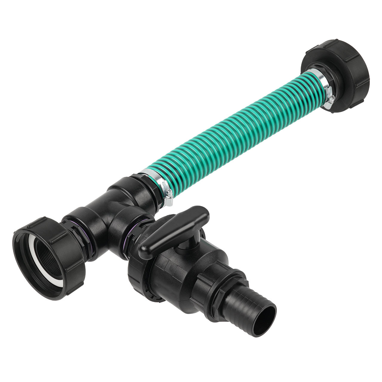 REKUBIK IBC Adapter S100x8 - 2 IBC gegenüber Tankverbindung Schlauch 50mm (2")