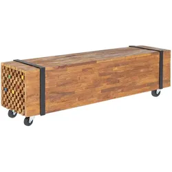 TV Möbel, TV table, 110x30x32,5cm, solid teak (110 x 30 x 32.50 cm)