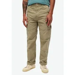 Superdry für Herren. M7011029A Locker sitzende Cargohose aus Bio-Baumwolle (31/32), Lässig, Grün