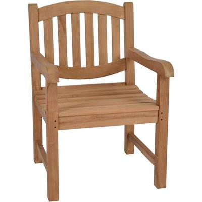 MiaMöbel Teak Armlehnstuhl Massivholz Teak Modern