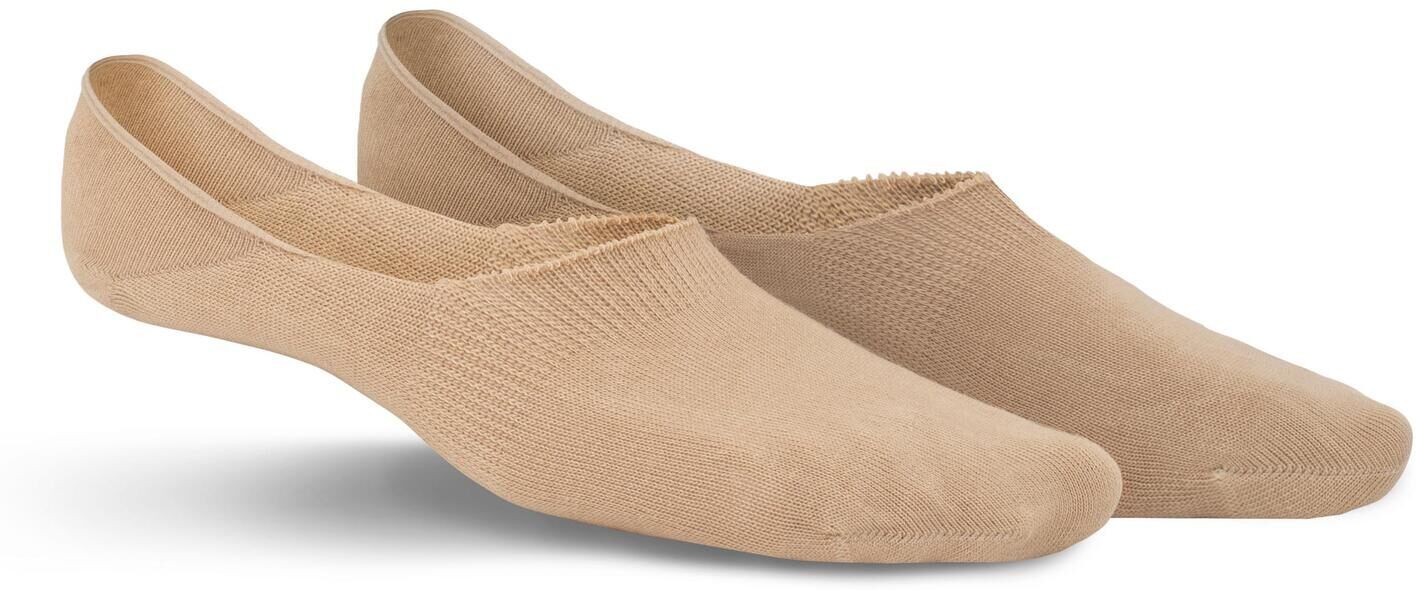 Füßlinge KUNERT "RICHARD", Herren, Gr. 43-46, beige, Baumwollmischung, normal, Socken Füßlinge, druckfreier Komfortbund, Anti-Rutsch im Fersenbereich