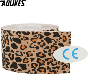 Inspire Curations AOLIKES Printed Kinesiology Tape Waterproof Sports Muscle Tape For Muscle & Joint Support leopard