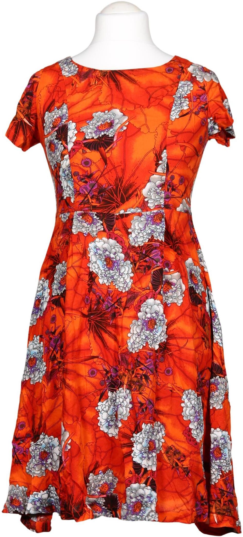 Chapati Berlin Damen Kleid, Orange, Gr. M, Viskose - Second Hand