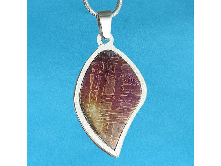 Pendentif météorite en fer Pendentif météorite Muonionalusta Collection d'échantillons de météorite en fer naturel - CD111