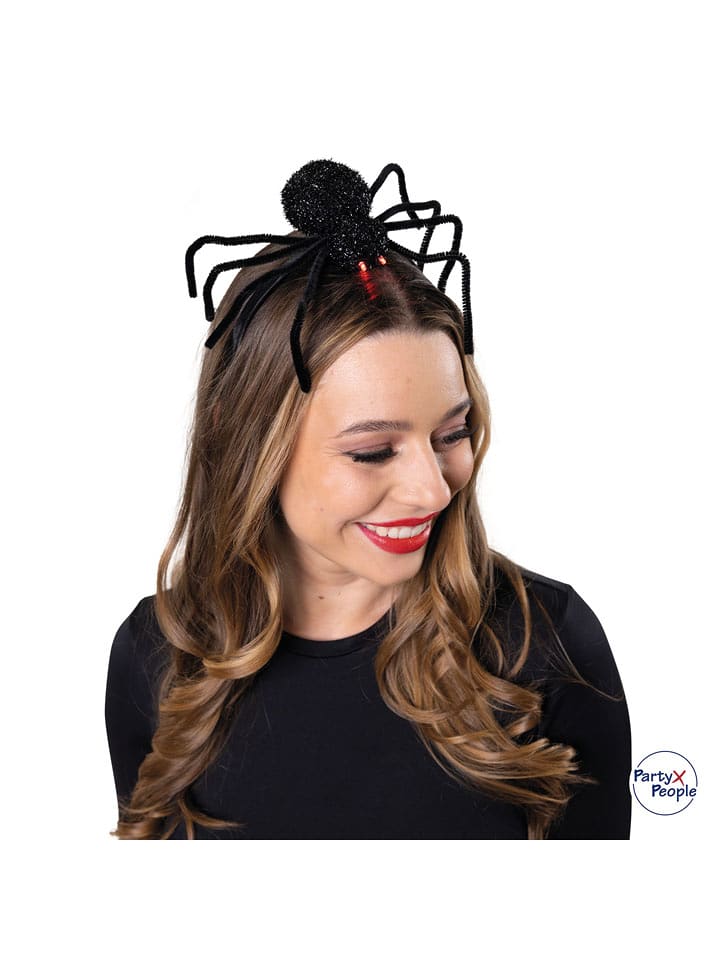 Party x People Haarreif "Spinne" in Schwarz - onesize