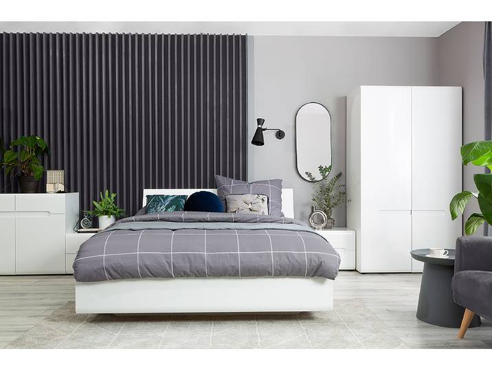 Drehtürenschrank Mathan 105cm Weiß