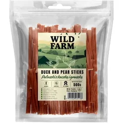 WILD FARM Sticks mit Ente und Birne 500g Hundeleckerli