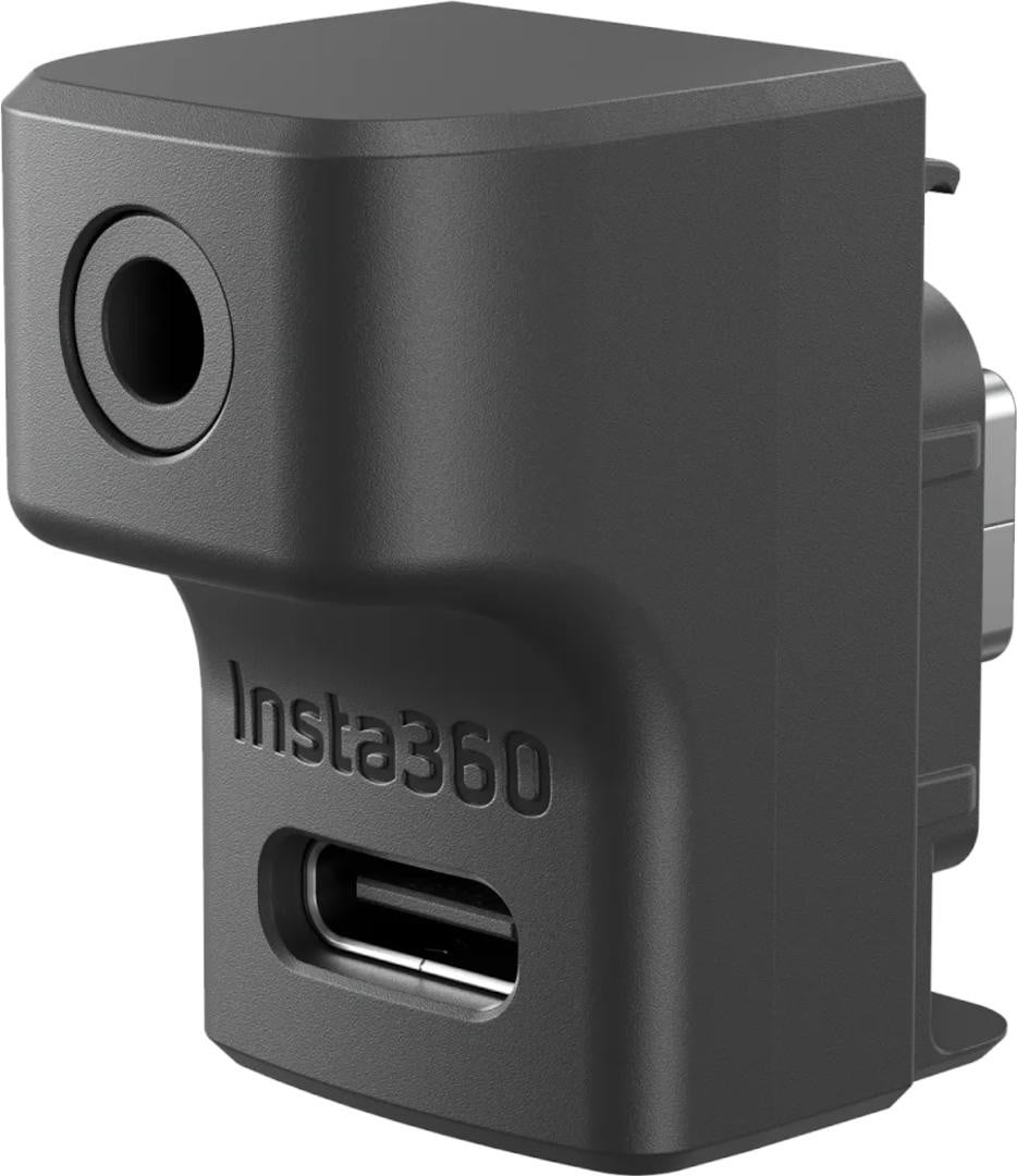 Insta360 microfoonadapter voor camera, zwart