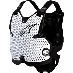 Alpinestars Bionic Action V2, Brustprotektor - Weiß/Schwarz - XXL