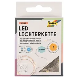 folia 2er-Pack LED-Lichterketten 2,2 m weiß