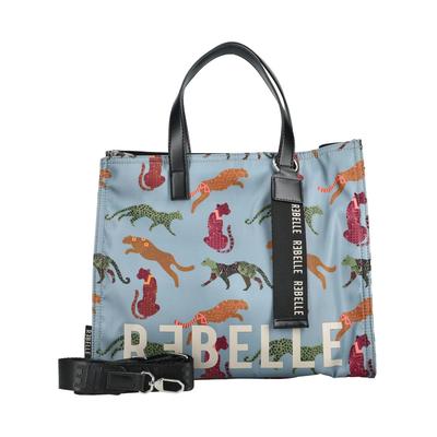 Shopper REBELLE "REBELLE Taschen Nylon", Damen, Gr. onesize, bunt (violett), Nylon, Taschen Shopper