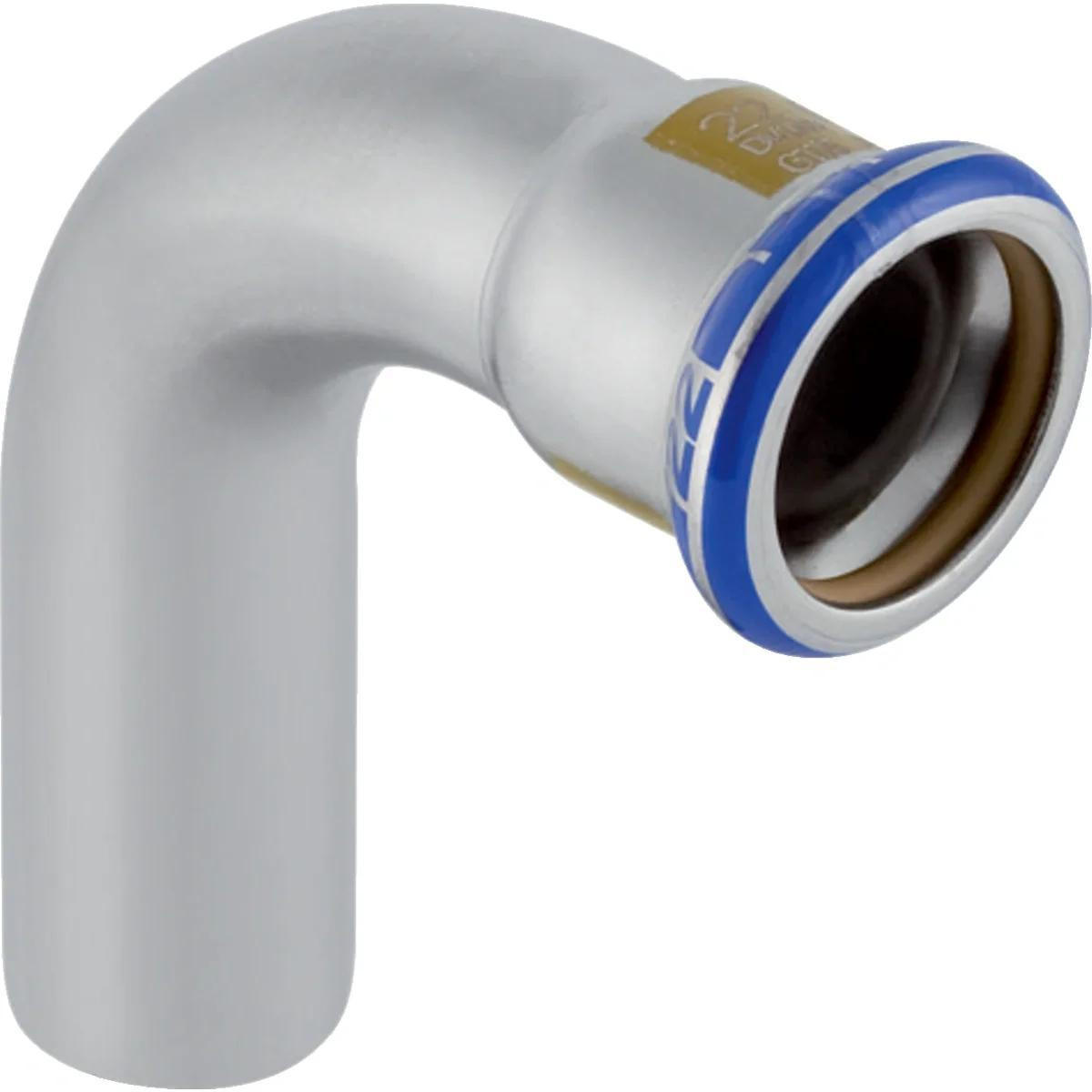 Geberit Mapress bocht van roestvrij staal, 90 graden, diameter 15 mm