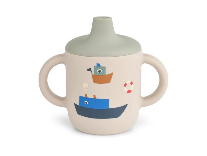 Liewood Tasse à bec Neil 15 cl Sailing-sandy