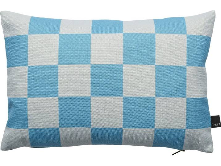 Fest Stripes And Checks Sierkussen 30x45 cm Blauw