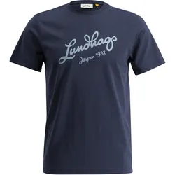 Lundhags Herren Järpen Logo T-Shirt - M - Deep Blue