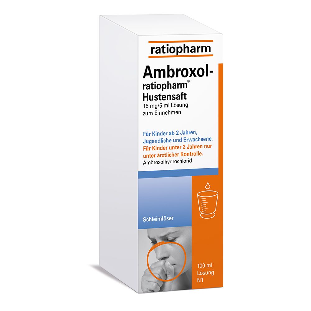 AMBROXOL-ratiopharm Hustensaft 100 ml Lösung zum Einnehmen