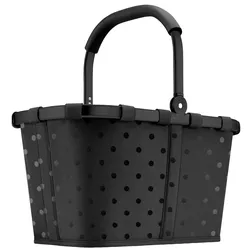 Reisenthel Carrybag Frame Glossy Dots Black - B/H/T ca. 48.00x29.00x28.00