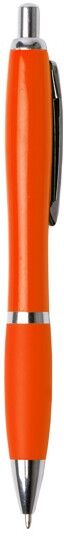 Stylo personnalisé en ABS avec bouton-poussoir Merlin orange BLUE INK