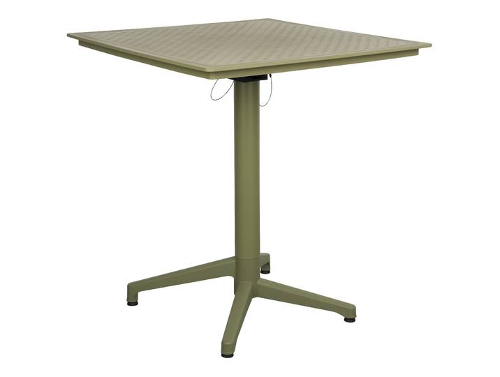 ZILT Outdoor Bistrotafel Jameeka Inklapbaar, 70 x 70cm - Groen - Vierkant