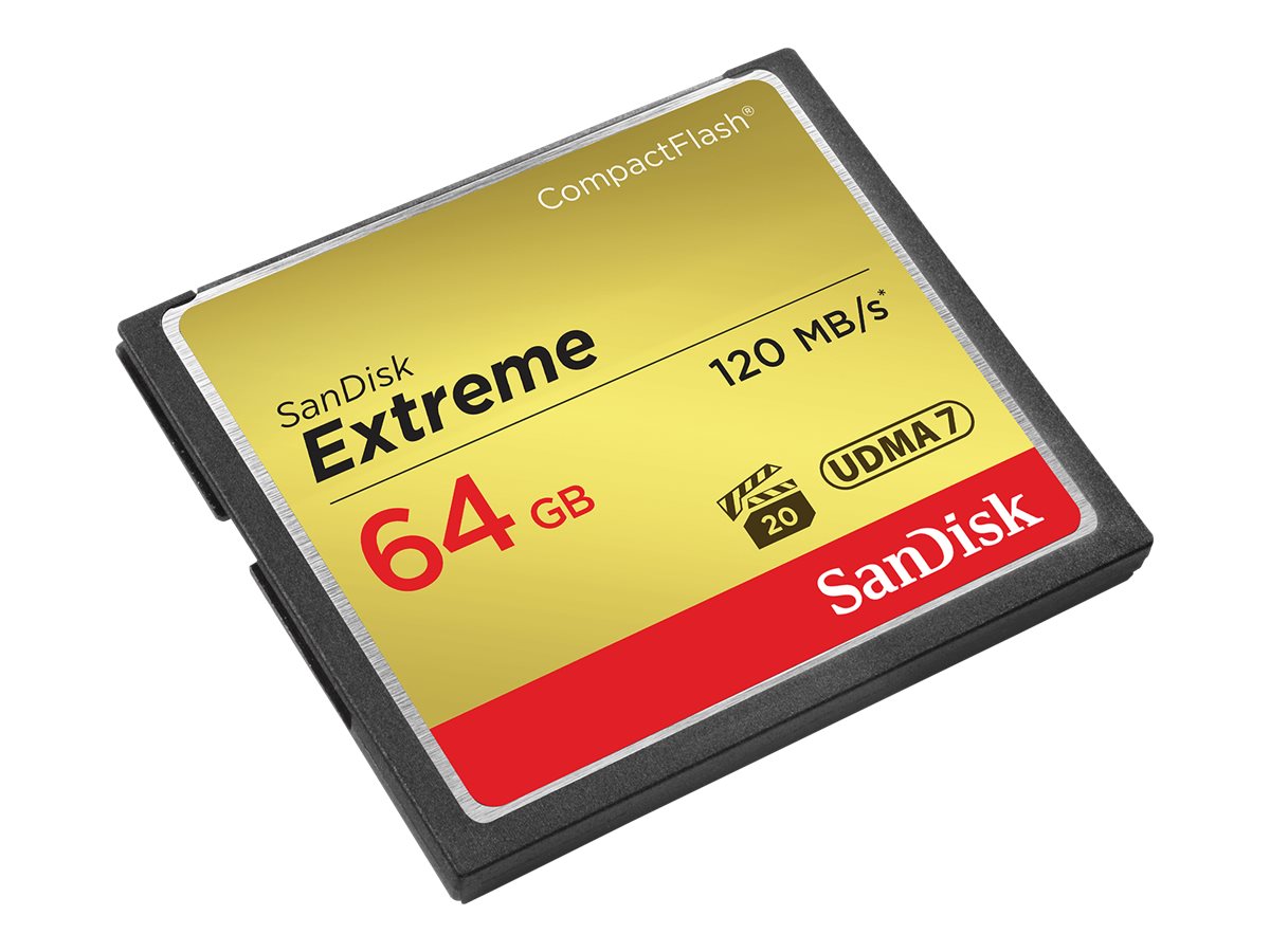 SanDisk Extreme 64 GB CompactFlash Speicherkarte bis zu 120 MB/s SDCFXSB-064G-G46