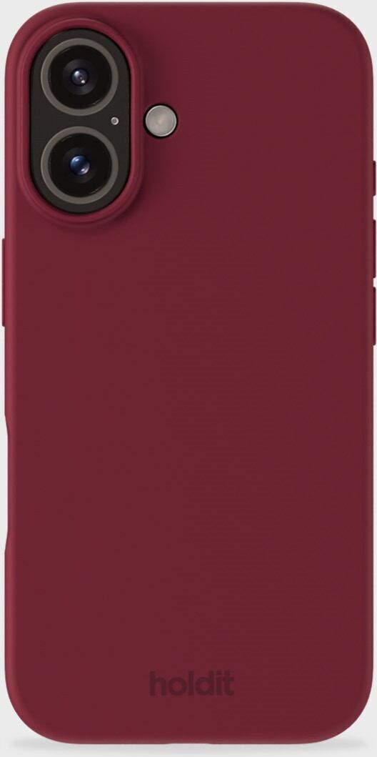 HoldIt nachhaltige Handyhülle   iPhone 16   Roter Samt - Refurbished