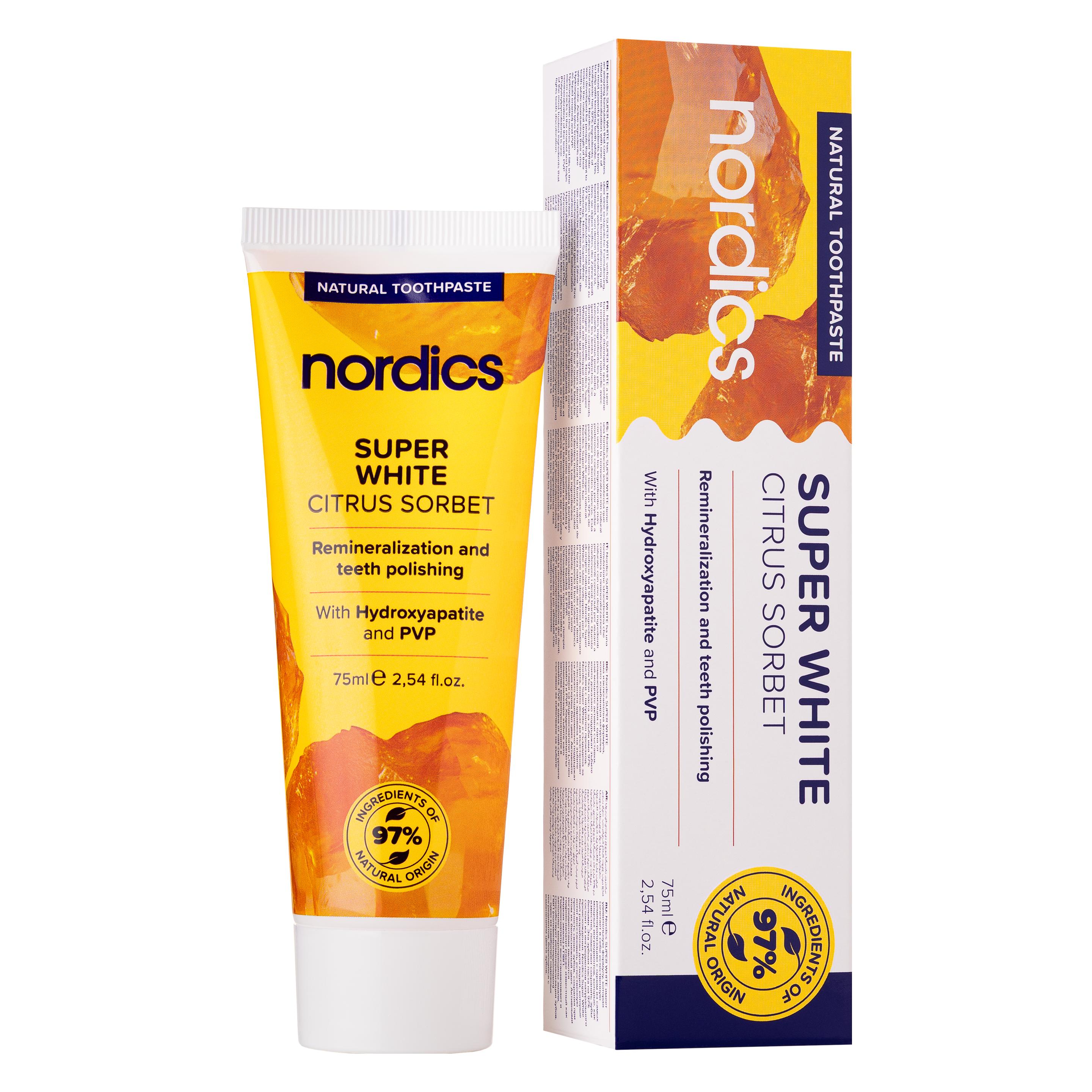 Nordics Repair Zahnpasta Super White Zitrone - (75 ml) (58002173)