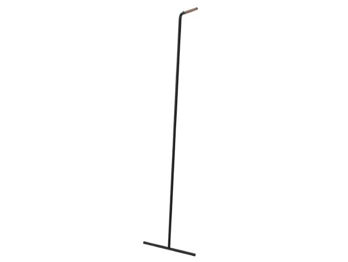 YAMAZAKI 7551 TOWER Leaning Coat Hanger, black, Steel/Wood, 38.5 x 42 x 160 cm