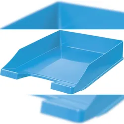 HAN Briefablage Klassik A4/C4 stapelbar stabil modern Trend Colour hellblau Packung mit 10 Stück