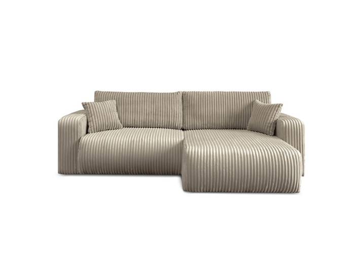 ECKSOFA MOVE mit Schlaffunktion und Bettkasten, Tilia 08