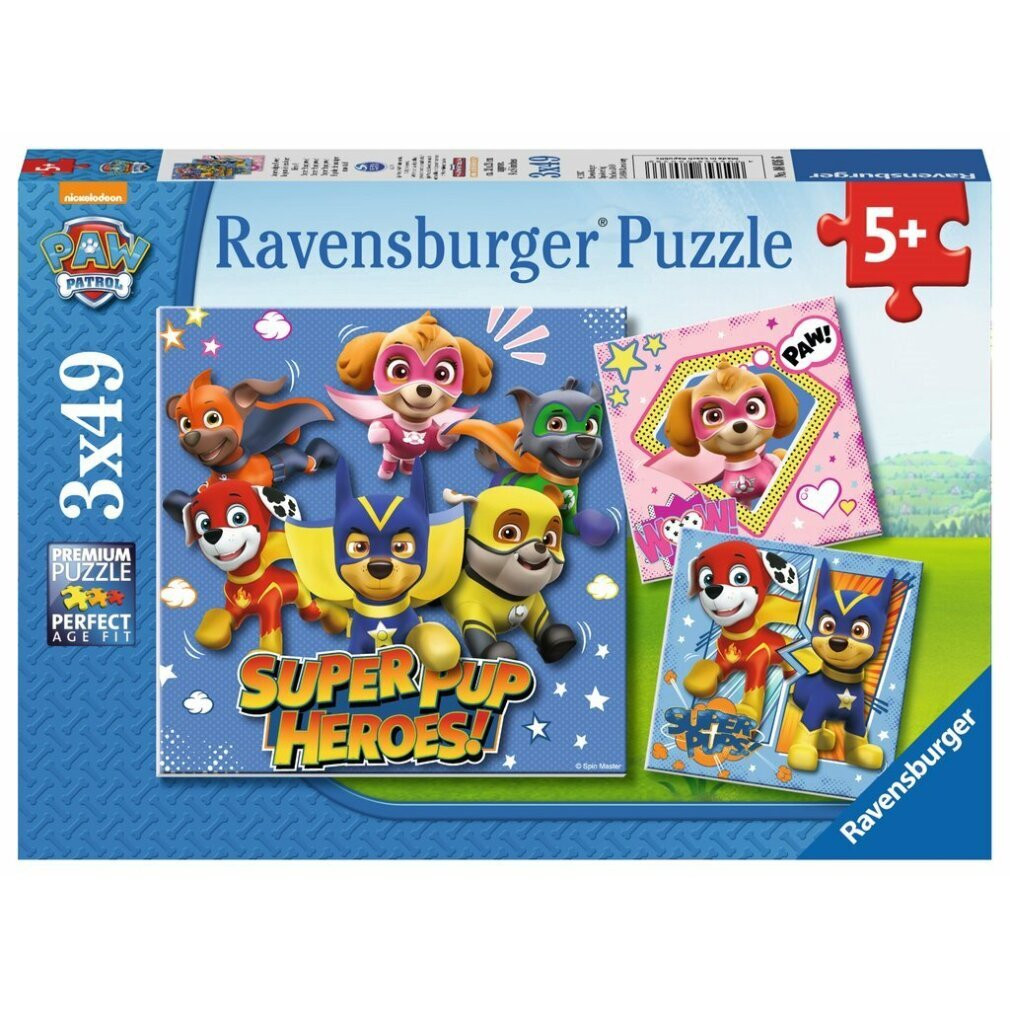 Ravensburger Paw Patrol Puzzel, 49 stukjes, Thema: tekenfilms, geschikt voor kinderen vanaf 5 jaar