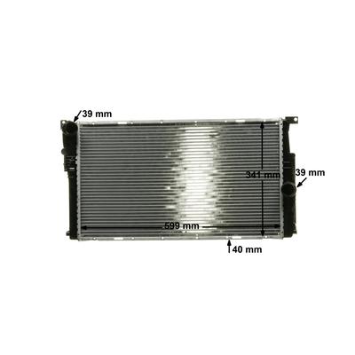 MAHLE Kühler, Motorkühlung BEHR HELLA SERVICE *** PREMIUM LINE CR 1908 000P für BMW (BRILLIANCE)
