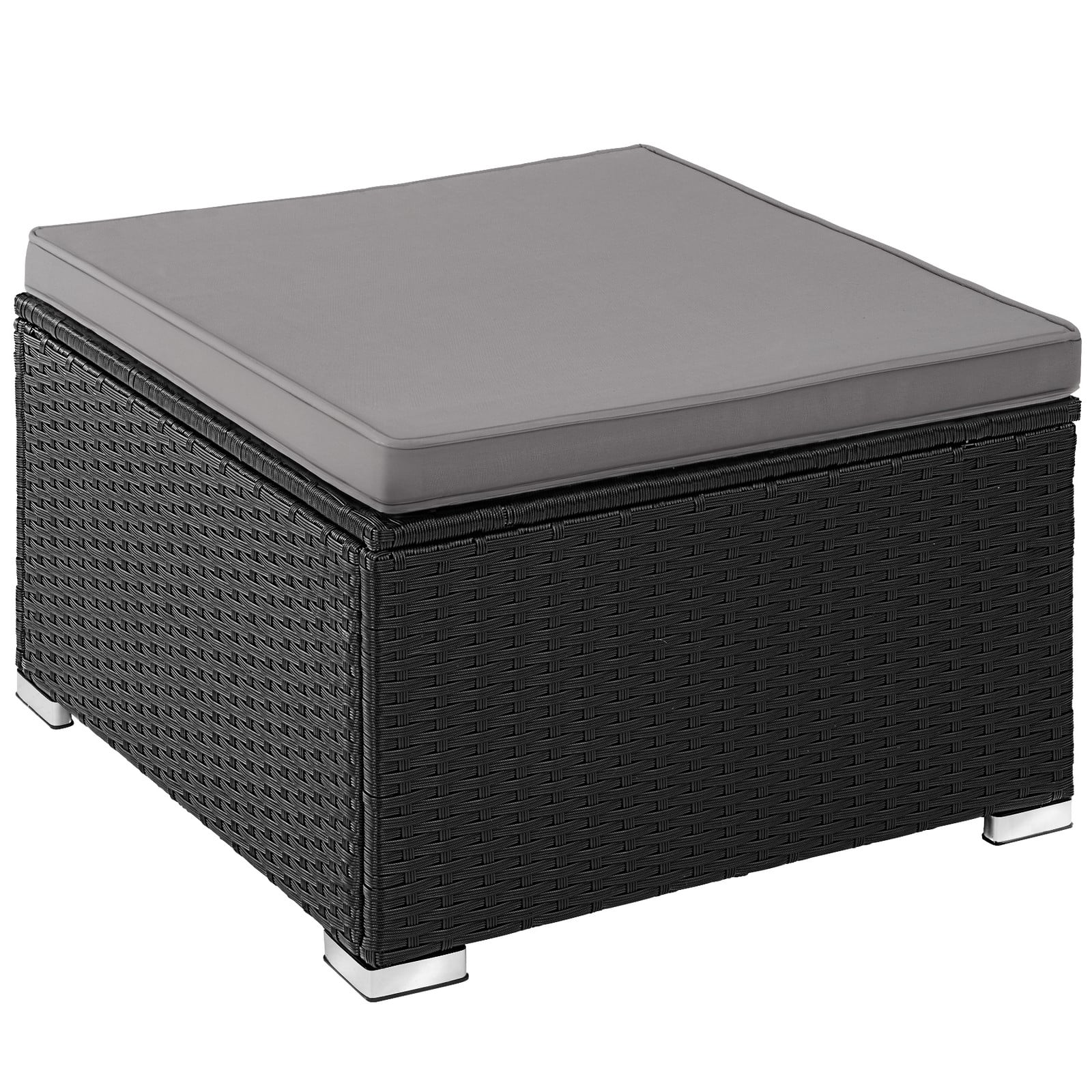 TecTake Wicker lounge Lignano - zwart