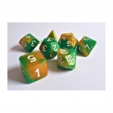Dice4friends Würfelset - Green Samba (7) 284745