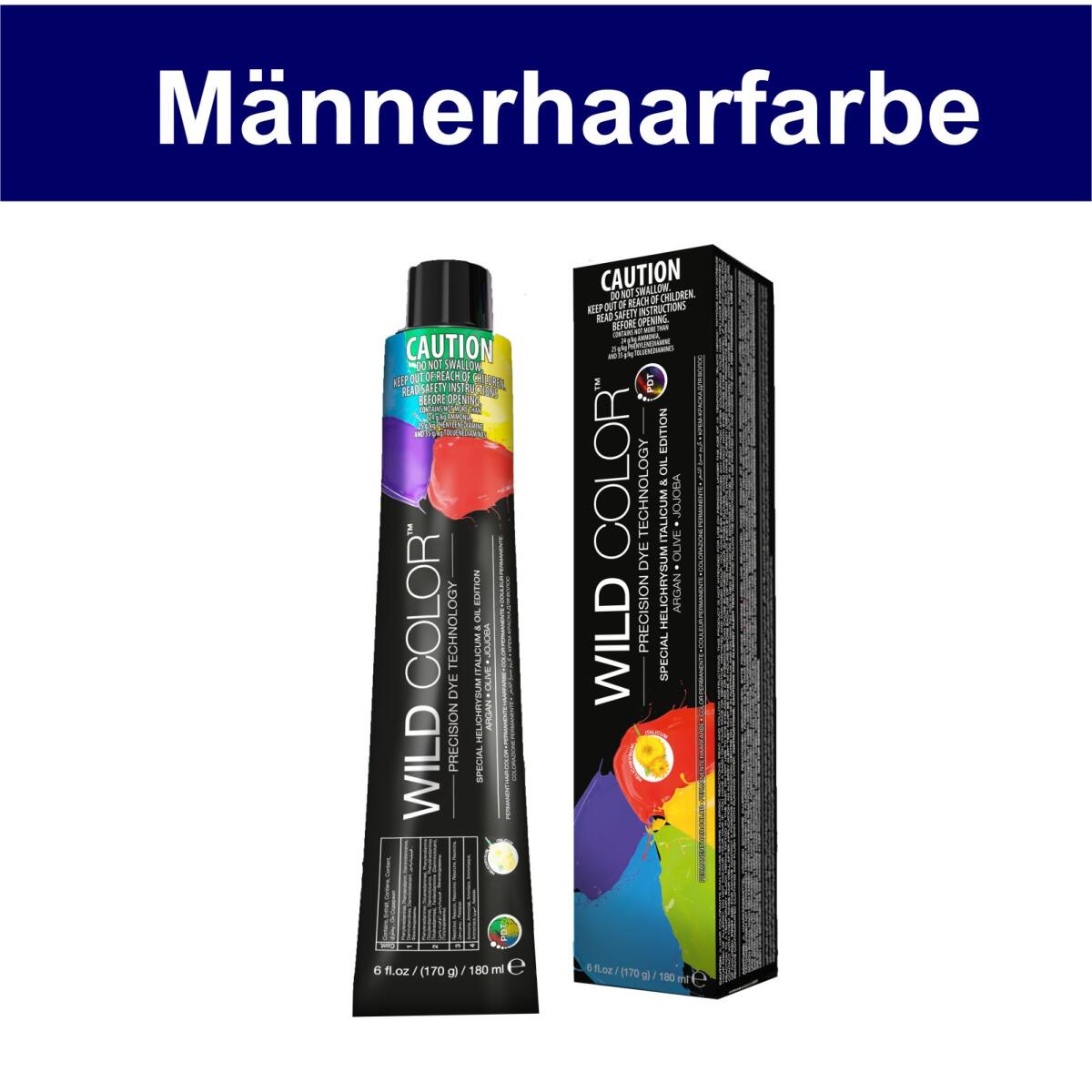 Wild World Hair srl 6.11 6AA Dunkelblond Asch Intensive Männer Haarfarbe 180ml