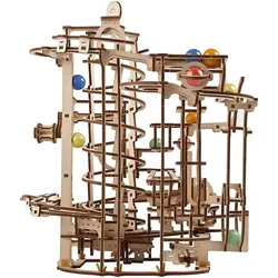 Ugears Murmelbahn mit Spiralaufzug