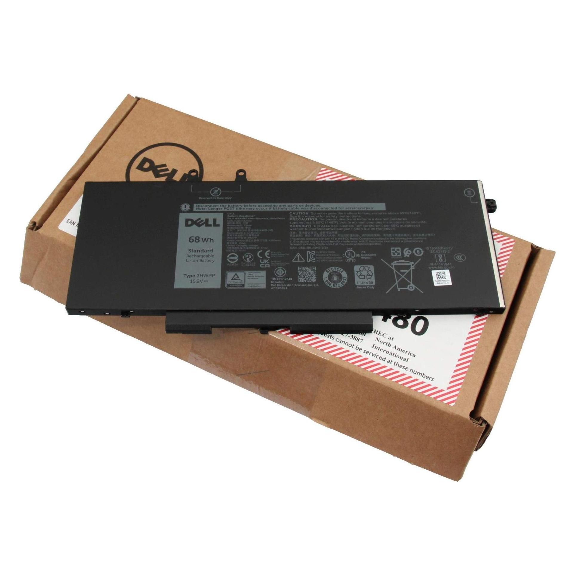 Dell Battery, 68WHR, 4 Cell (4 Zellen, 4250 mAh) (T6DC2)