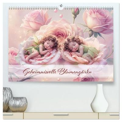Geheimnisvolle Blumengärten (hochwertiger Premium Wandkalender 2027 DIN A2 quer), Kunstdruck in Hochglanz
