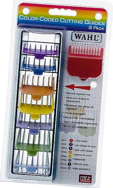 Wahl Set di pettini a incastro Color, 8 pezzi