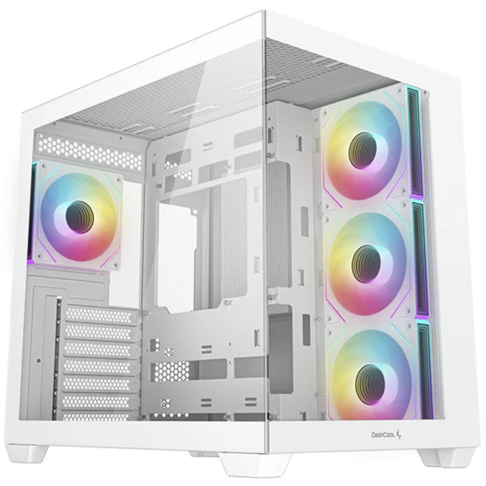 DeepCool CG530 4F Behuizing wit met 2x gehard glas