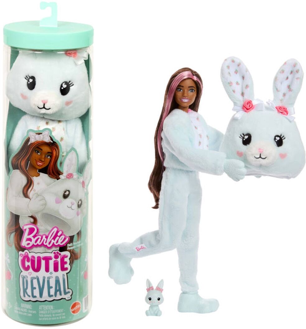 Barbie Cutie Reveal Lazos tiernos Muñeca sorpresa conejito menta.