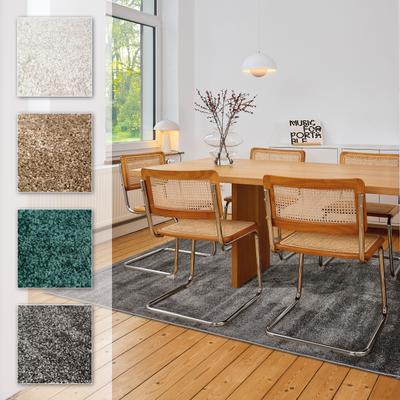 Teppich ASTRA "Sam 250", grau, B:200cm H:8mm L:280cm, Obermaterial: 100% Polypropylen, Teppiche, Teppich, weicher Kurzflor, Wohnzimmer, Schlafzimmer