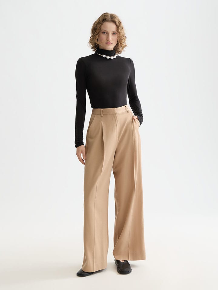 Scotch & Soda Marlenehose in Hellbraun - W26/L32