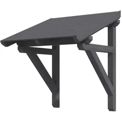 Skan Holz Pultdach Vordach Potsdam-grau -Typ 1