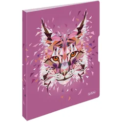 Ringbuch A4 PP 2-Ringe 2,7cm Rücken 16mm Füllhöhe Wild Animals Luchs