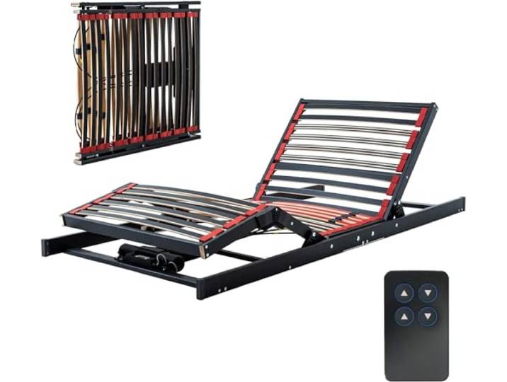 COSYWORLD Cosy2Go Lattenrost 80x200cm elektrischer Lattenrost - Kopf- und Fußteil elektrisch verstellbar - ultraflach, faltbar, für Jede Matratze geeignet - passt in jedes Bett - fertig montiert