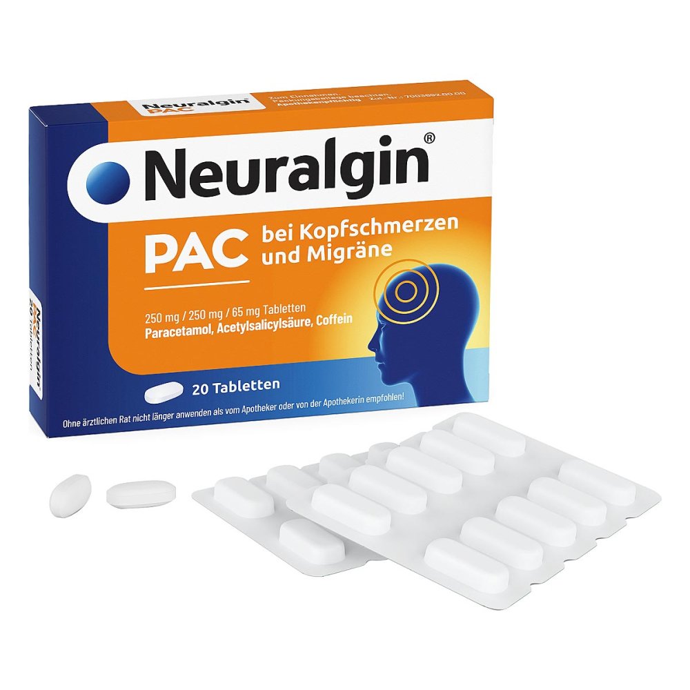 Dr. Pfleger Arzneimittel GmbH Neuralgin PAC bei Kopfschmerzen und Migräne Tabletten 18373753