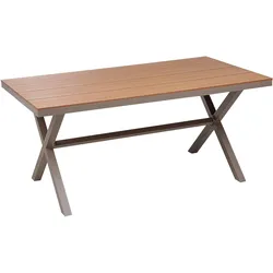 GARTENTISCH Heller Holzfarbton Tiano