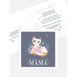 Grußkarten zum Muttertag selbst gestalten mit Spruch und Fotos im Onlinedesigner bei Meine-Kartenmanufaktur.de