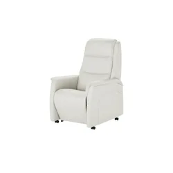 Hukla Ledersessel mit verschiedenen Funktionen Dean , weiß , Maße (cm): B: 70 H: 109 T: 88.0